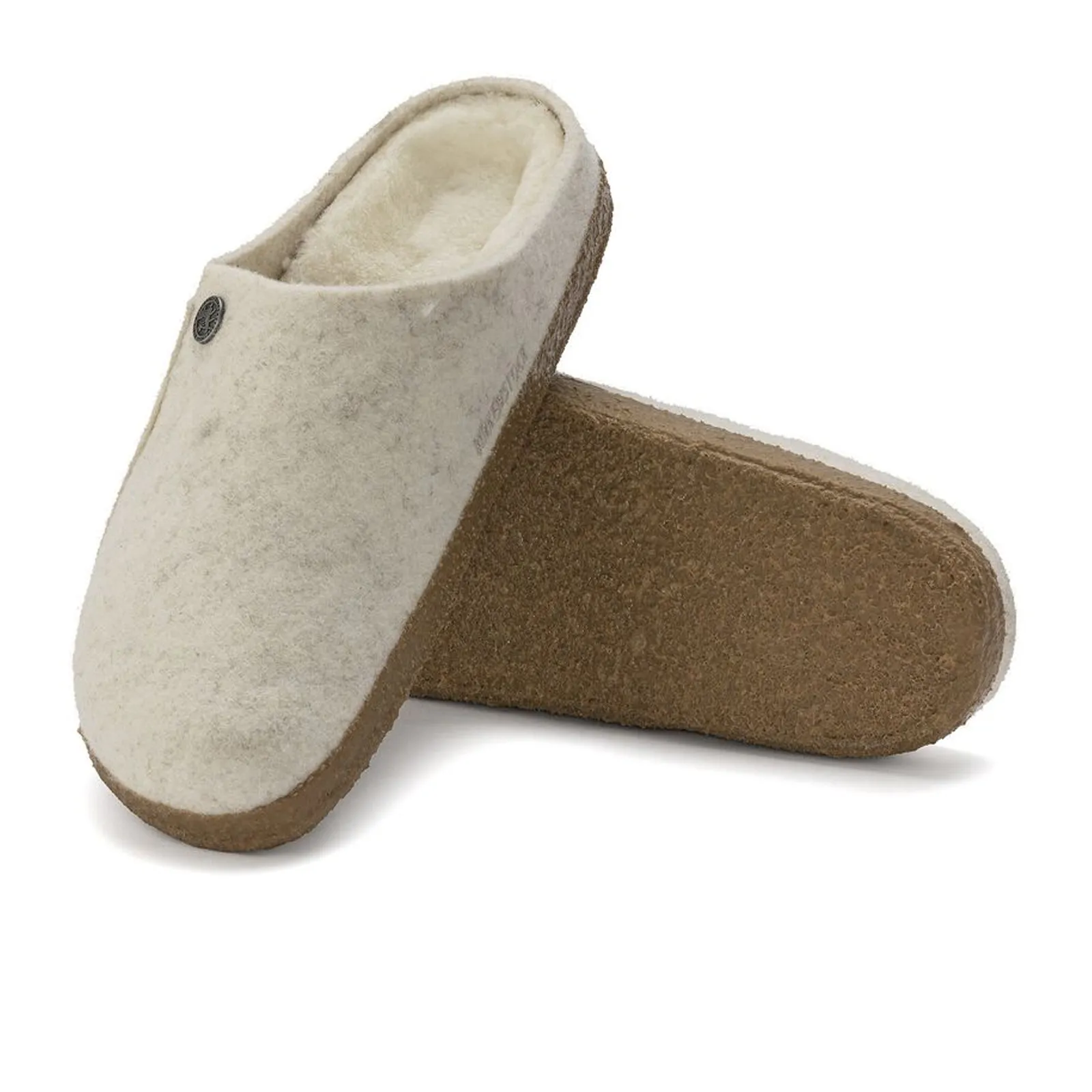Birkenstock Zermatt Narrow Slipper (Women) - Ecru Wool/Natural Shearling