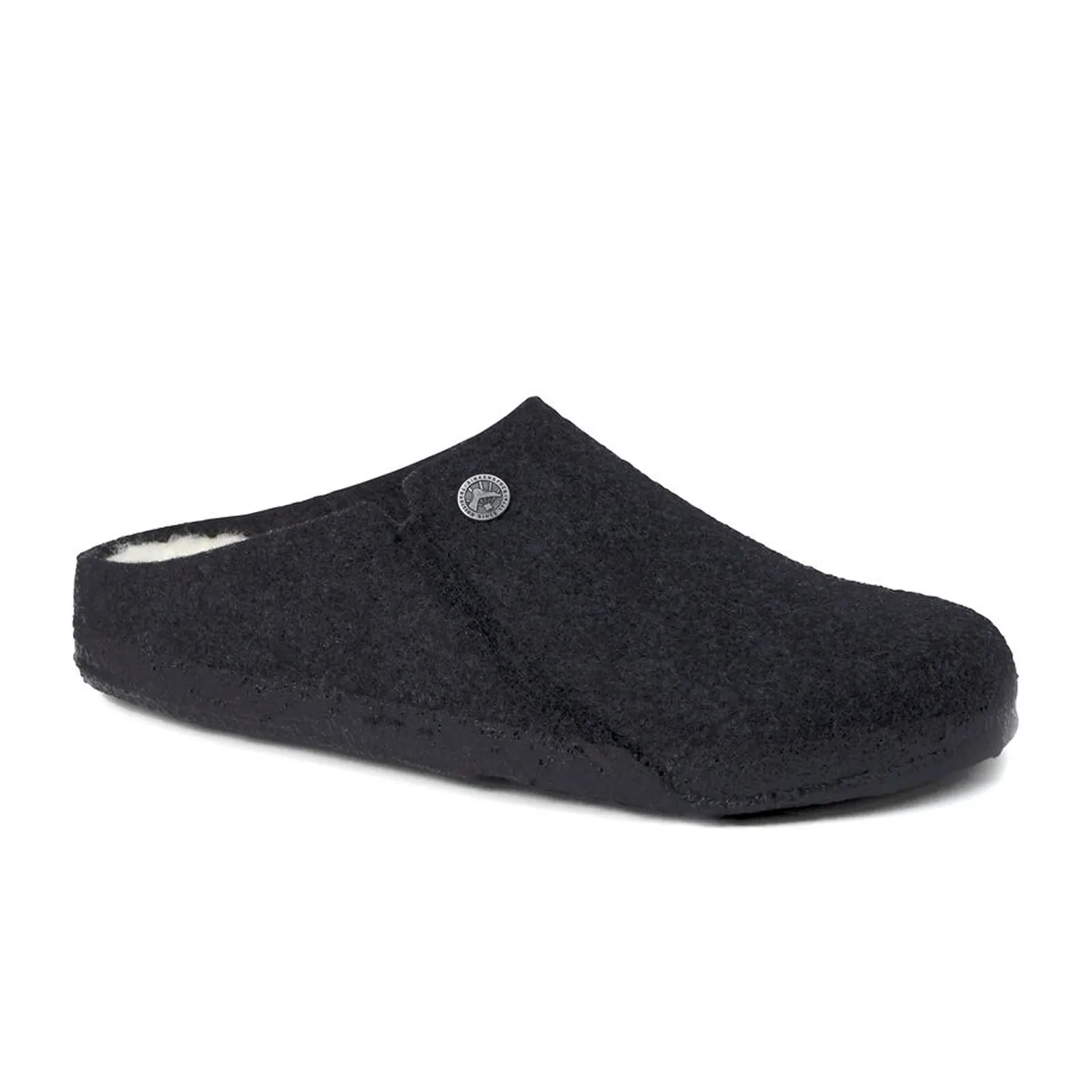 Birkenstock Zermatt Slipper (Unisex) - Anthracite Wool/Natural Shearling