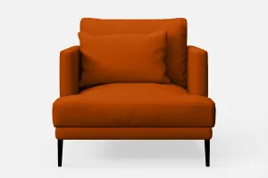 Bisceglie Armchair Orange Leather