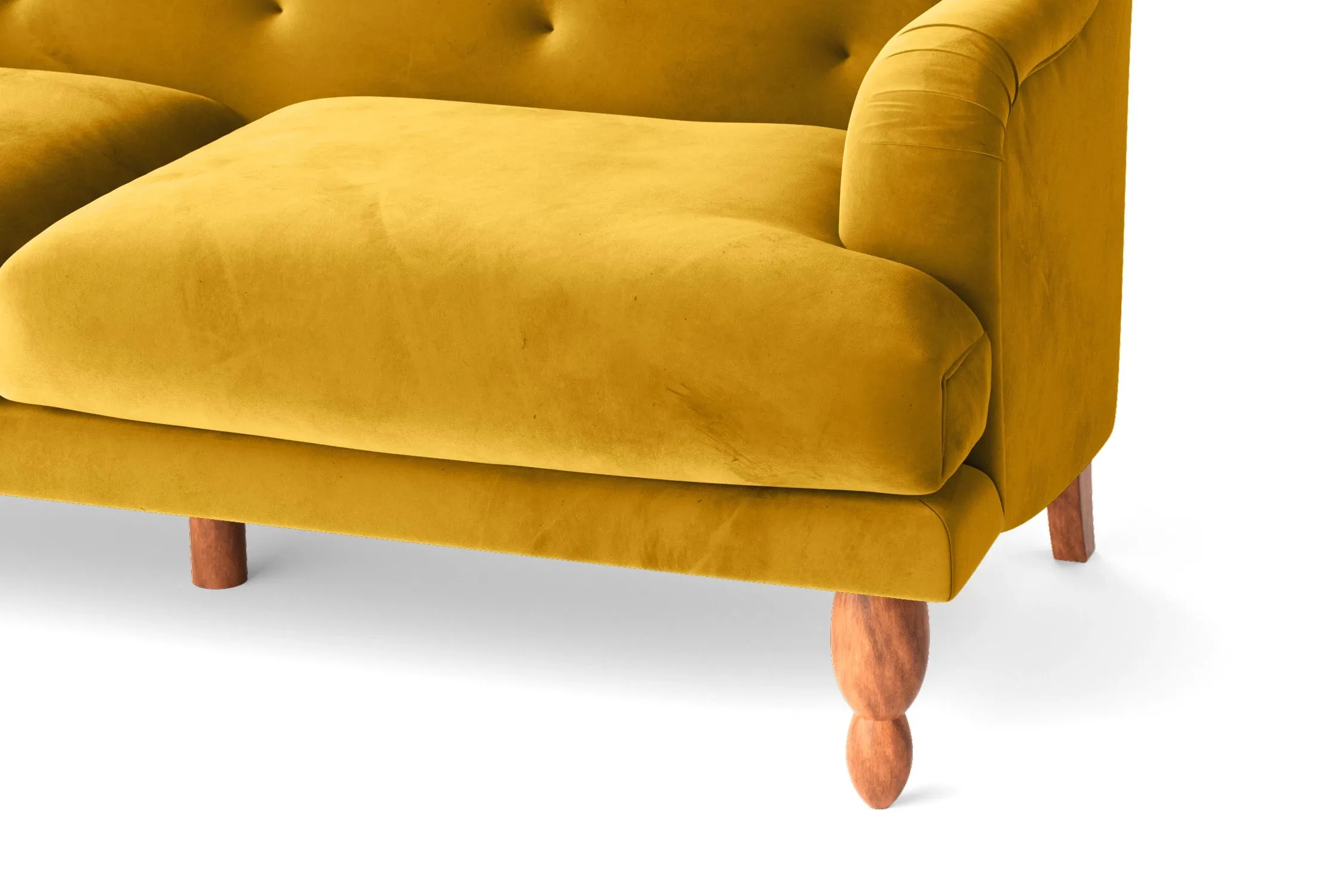 Burlington Armchair Yellow Velvet
