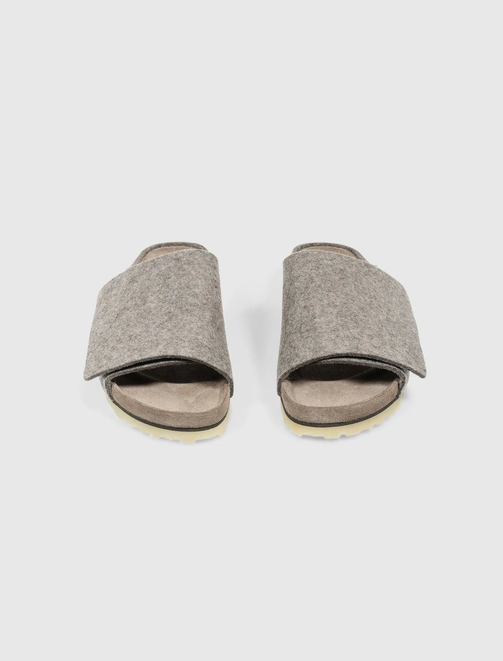 FEAR OF GOD X BIRKENSTOCK THE LOS FELIZ WOOL FELT "ASH MELANGE"