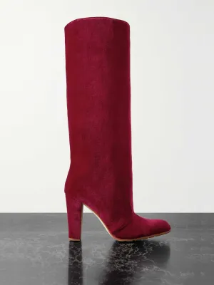 Garder 45 velvet knee boots