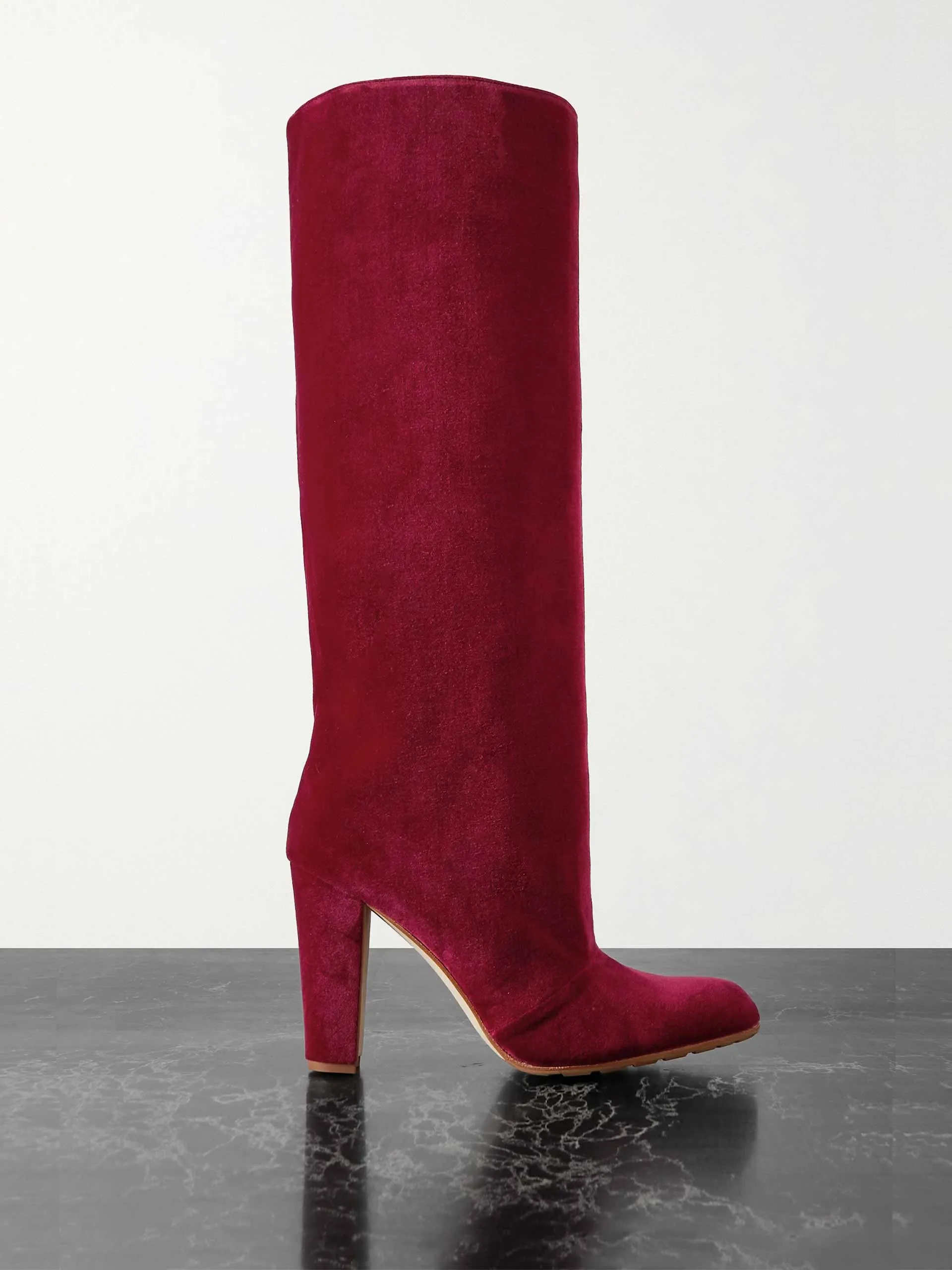 Garder 45 velvet knee boots