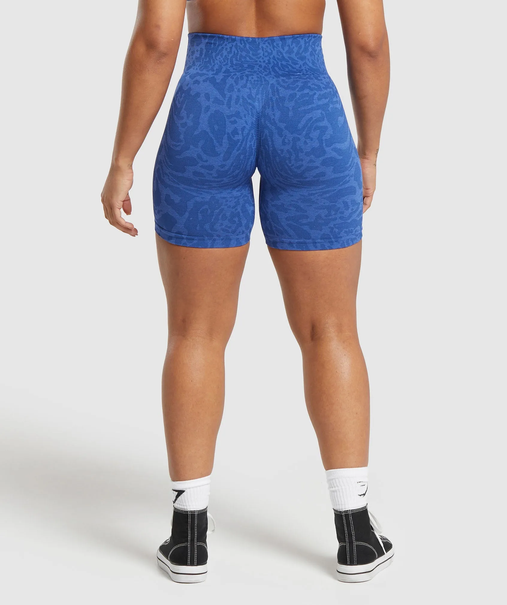 Gymshark Adapt Safari Tight Shorts - Wave Blue/Iris Blue