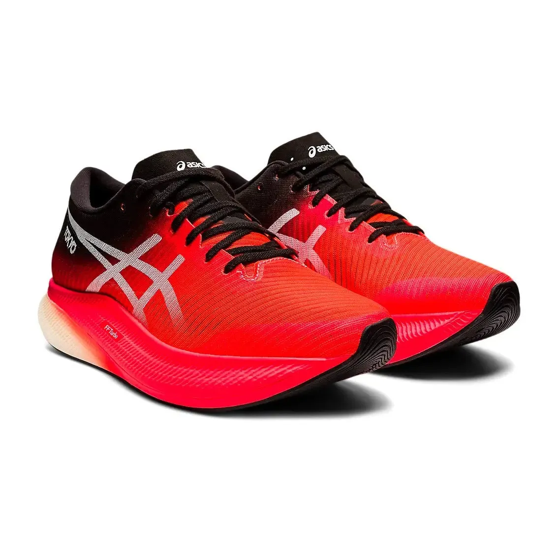 Womens ASICS Metaspeed Sky - Sunrise Red / White