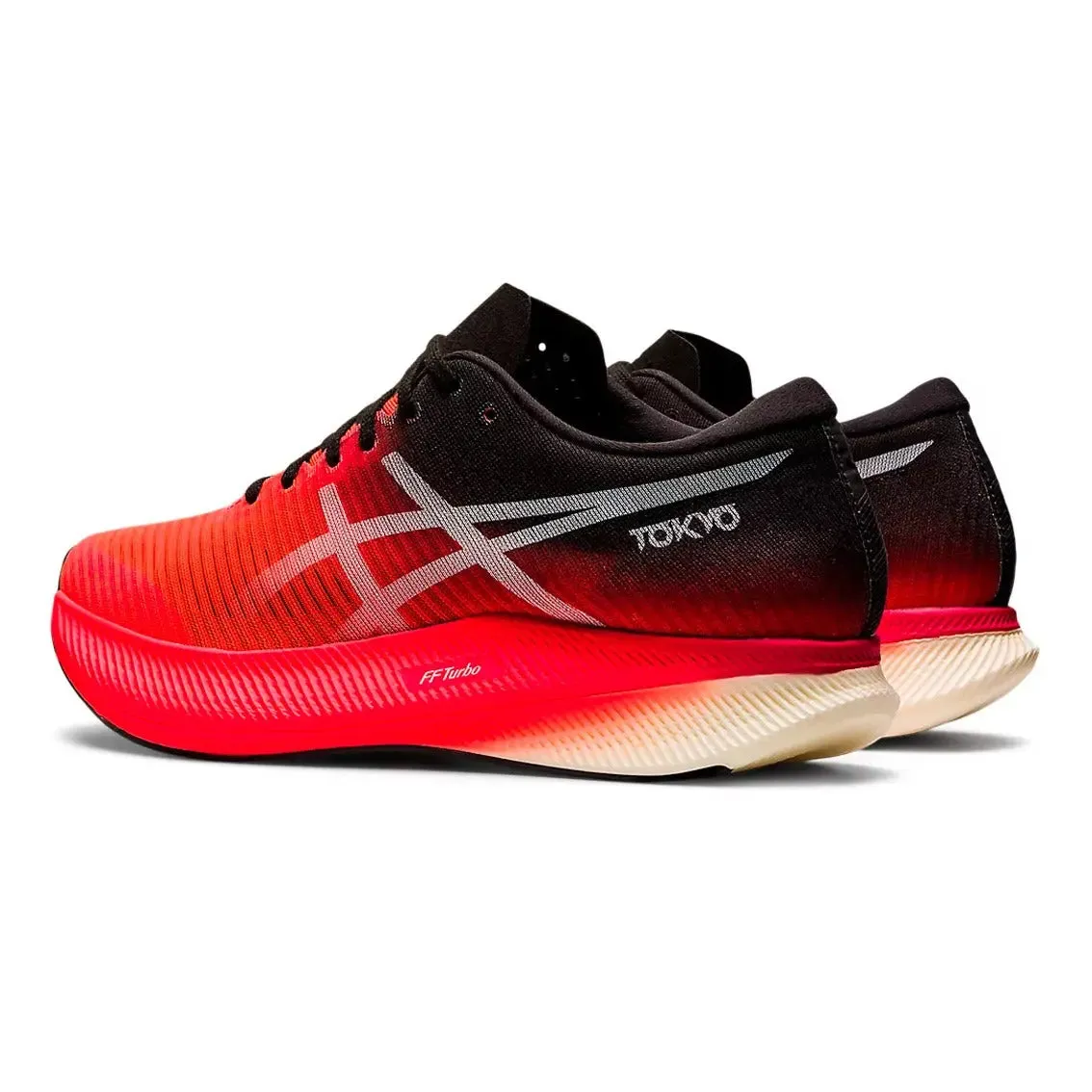 Womens ASICS Metaspeed Sky - Sunrise Red / White