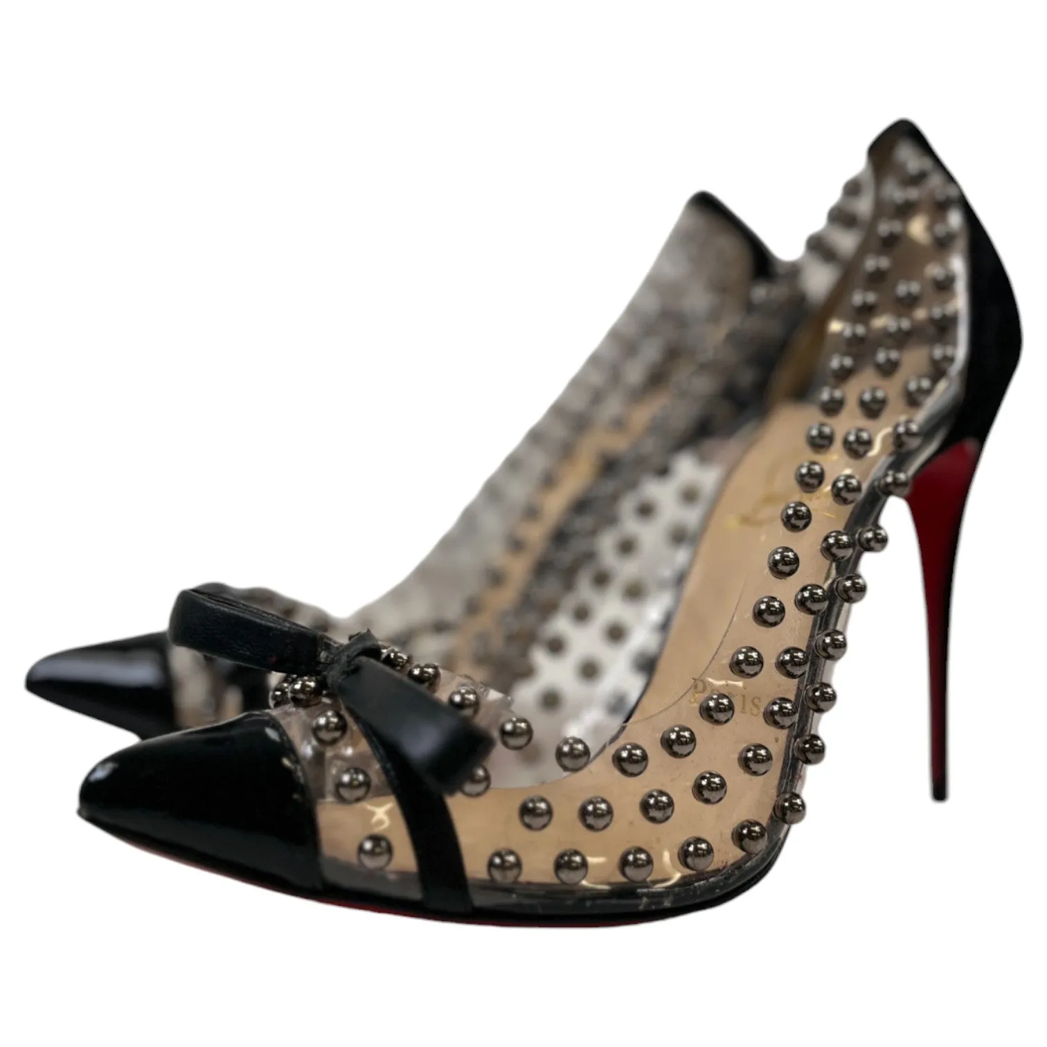 Women's Bille Et Boule Studded Heels Black Size EU 37 / UK 4