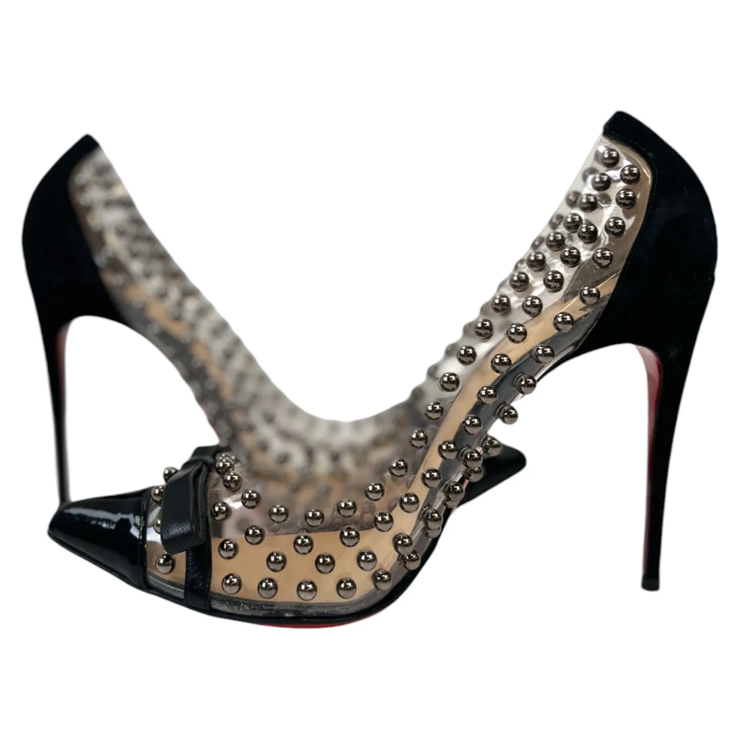 Women's Bille Et Boule Studded Heels Black Size EU 37 / UK 4