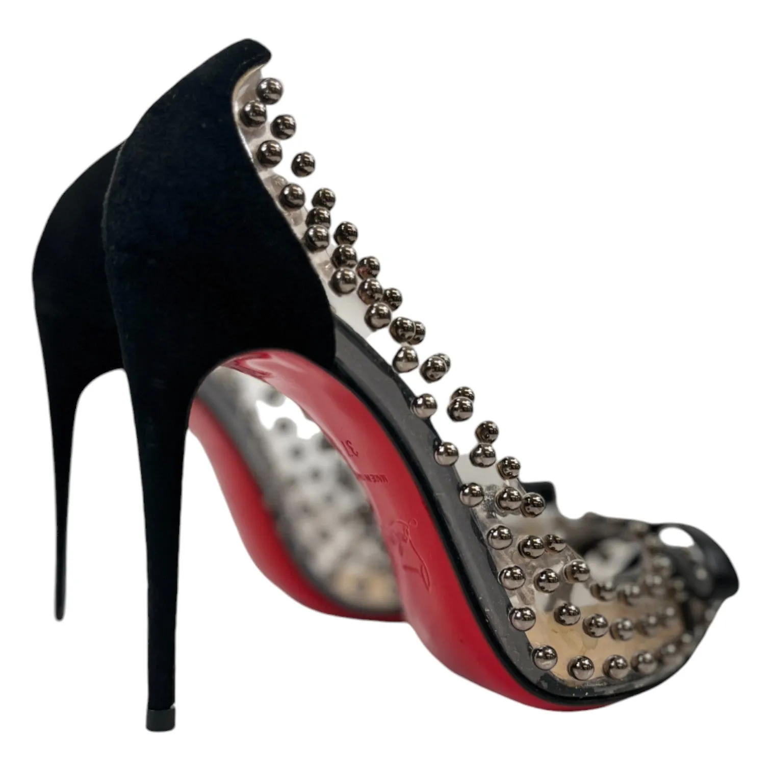 Women's Bille Et Boule Studded Heels Black Size EU 37 / UK 4