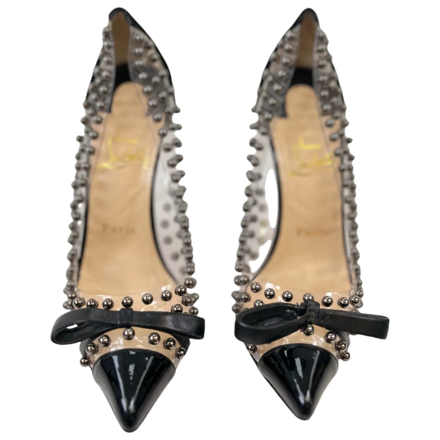 Women's Bille Et Boule Studded Heels Black Size EU 37 / UK 4