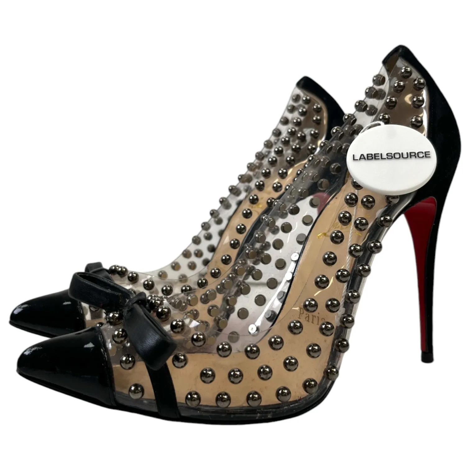 Women's Bille Et Boule Studded Heels Black Size EU 37 / UK 4