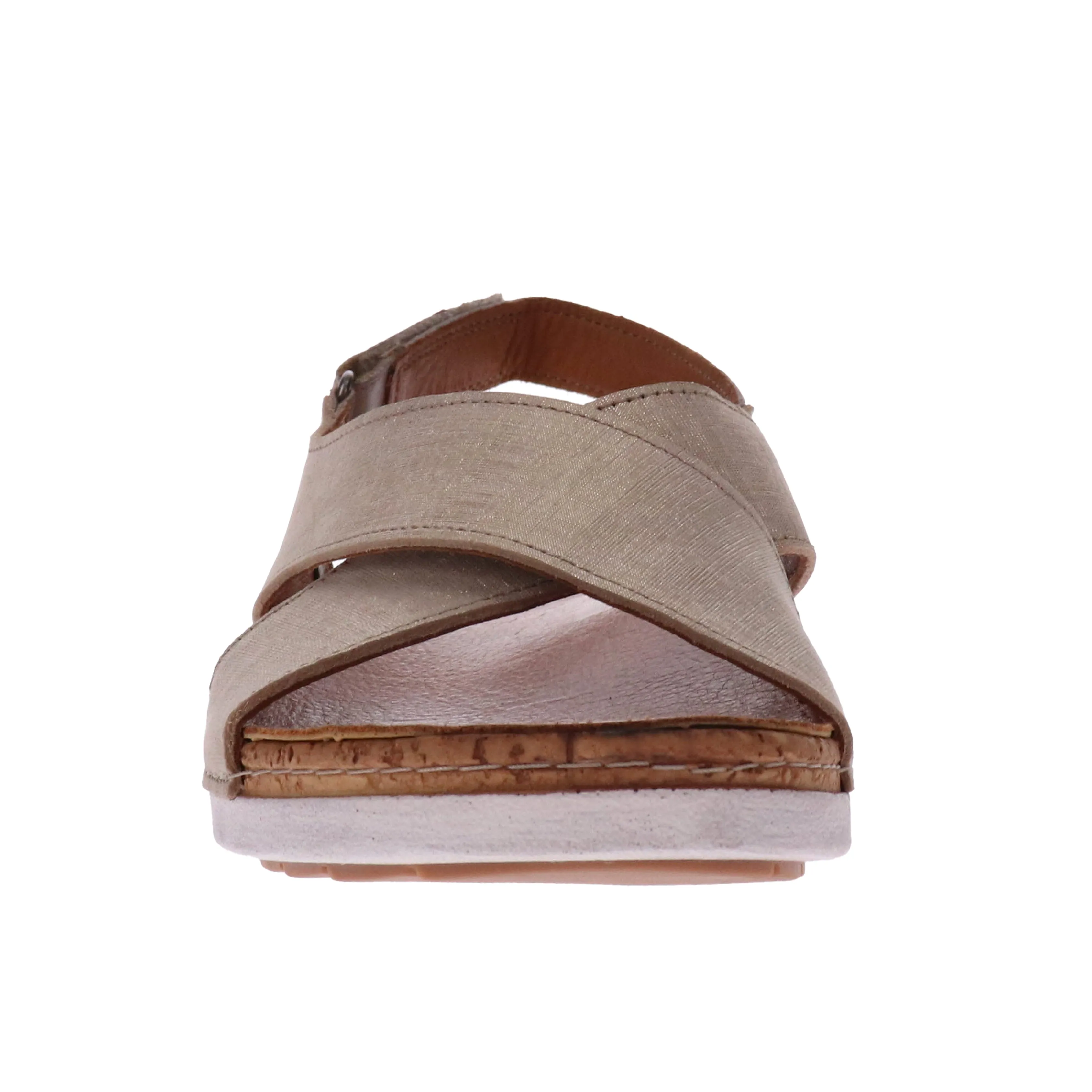 WOMEN'S REVERE COTTESLOE SANDAL | GOLD LINEN