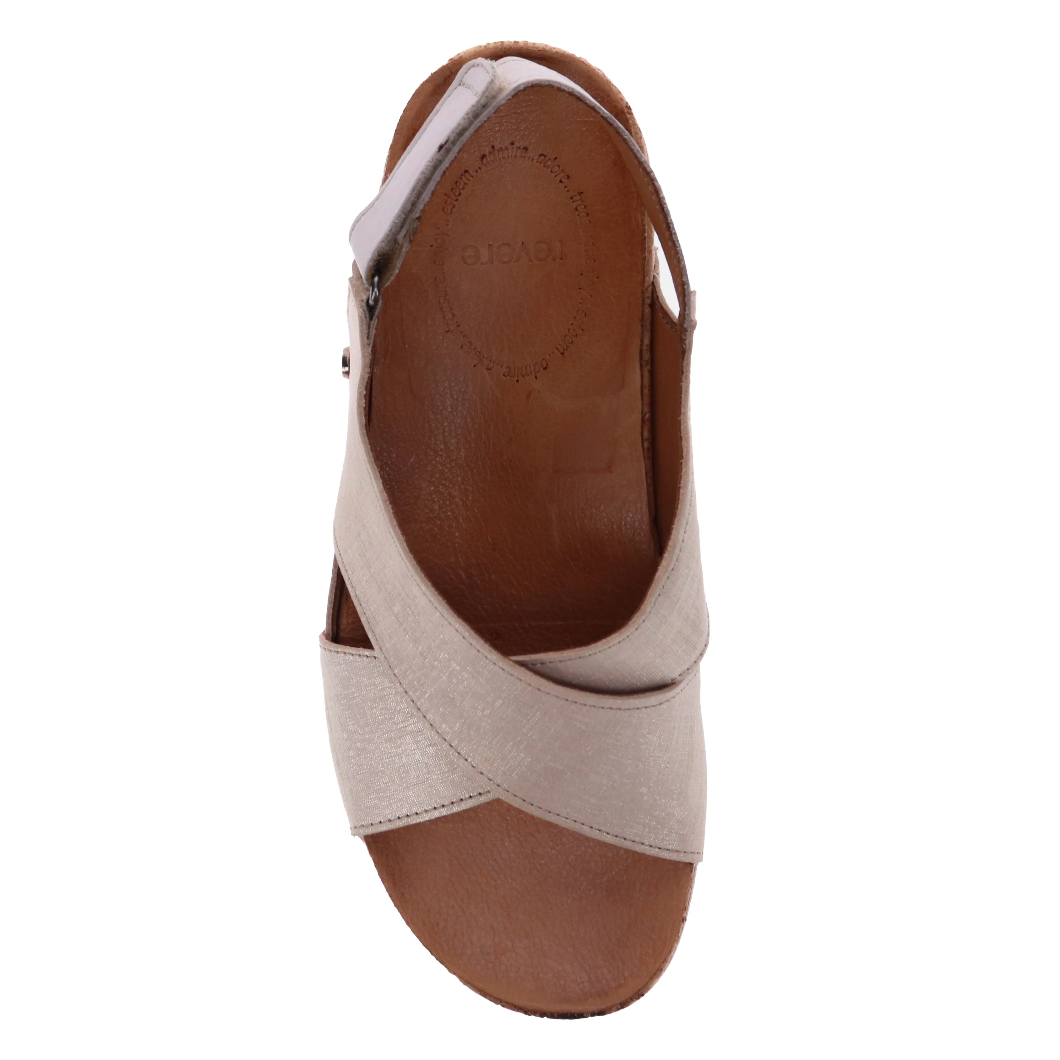 WOMEN'S REVERE COTTESLOE SANDAL | GOLD LINEN