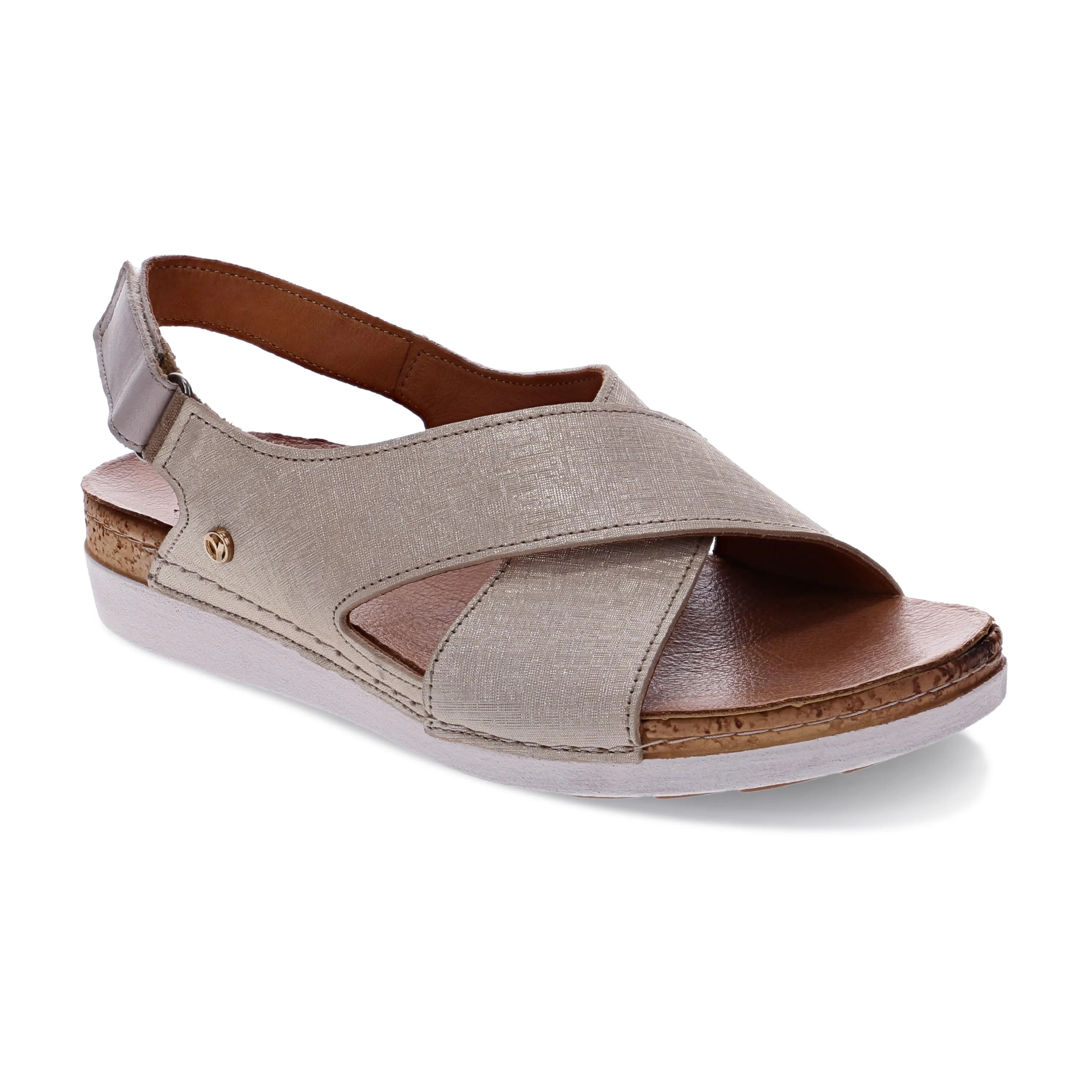 WOMEN'S REVERE COTTESLOE SANDAL | GOLD LINEN